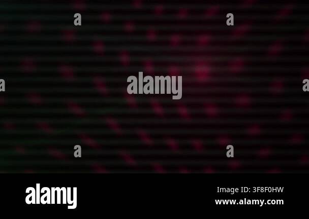 A dark, atmospheric background featuring horizontal scan lines and ...
