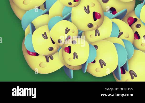 abstract-background-with-colored-balls-3-d-illustration-stock-video