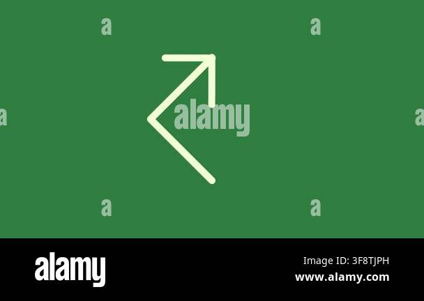 arrow-flat-icon-vector-illustration-stock-video-footage-alamy