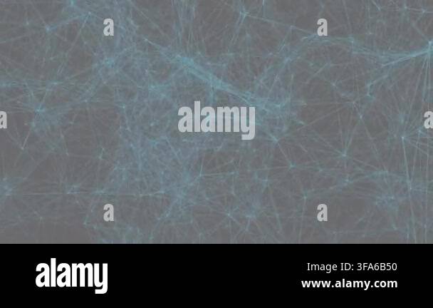 Animation of network of connections over dark background. global ...