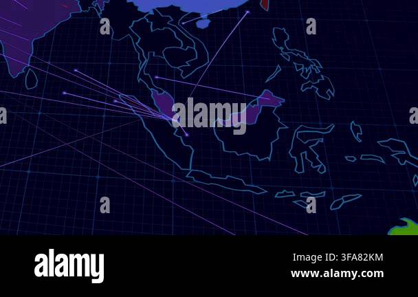 Trade Routes Malacca Strait World Shipping Lane Shows Maritime Trade Route Map ...
