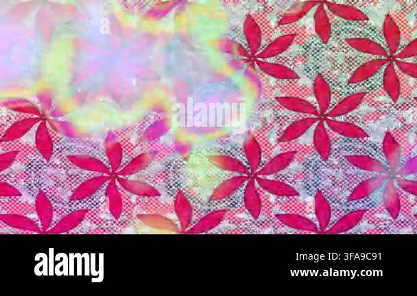 Motion Footage Background With Colorful Elements Flowers Vintage motion-footage-background-with-colorful-elements-flowers-vintage