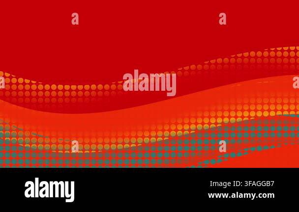 Abstract Red Gradient With Halftone Waves 4K Stock Video Footage - Alamy