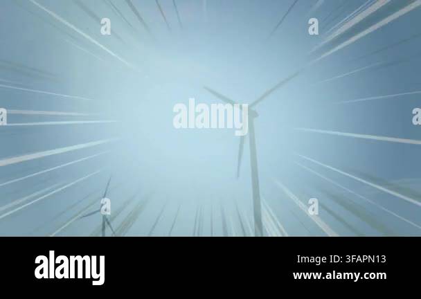 Digital animation of hexagonal shape and abstract shapes against blue ...