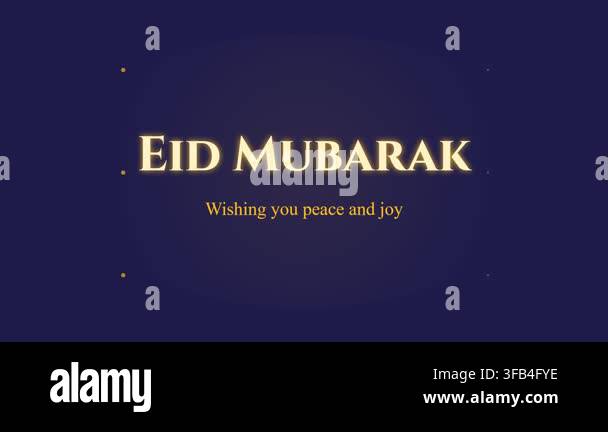 happy-eid-mubarak-card-with-moon-vector-stock-video-footage-alamy