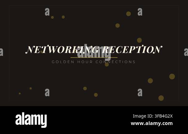 gold glitter luxury social network invitation card template Stock Video ...