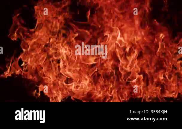 Fire Frame Intense Fire Burns On Black Fire With Flames For Game fire-frame-intense-fire-burns-on-black-fire-with-flames-for-game