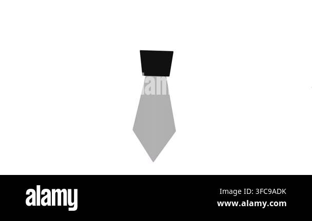 A collection of simple, geometric tie icons presented in different ...