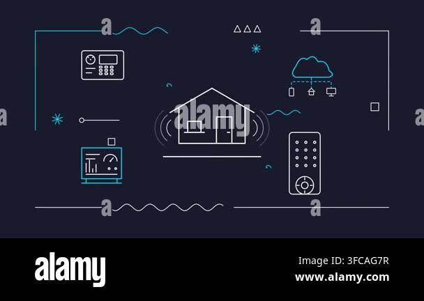 smart-home-network-and-internet-of-things-concept-stock-video-footage
