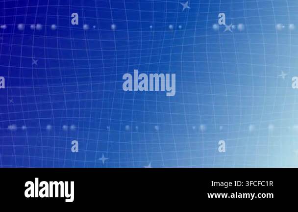 Abstract Digital Blue Wave Grid Background Stock Video Footage - Alamy