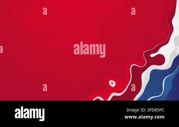Red Blue Fluid Wave Abstract Animation Background Loop Stock Video ...