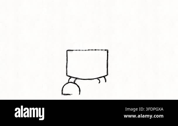 Friendly cartoon robot character represents artificial intelligence ...