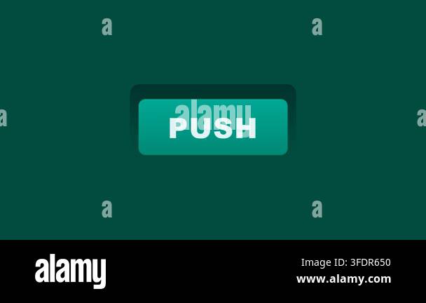 Textual Image File A green button with push text Stock Video Footage - Alamy