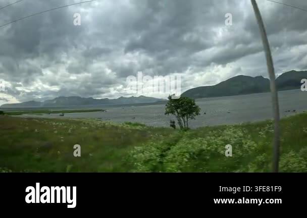 smooth-driving-pan-past-vibrant-coastal-meadows-near-bleik-andoya