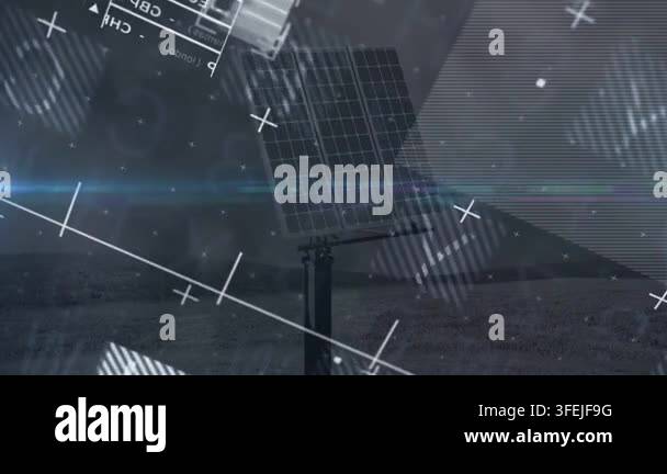 Vertical video: Sensor ping activating graphics solar panel showing ...