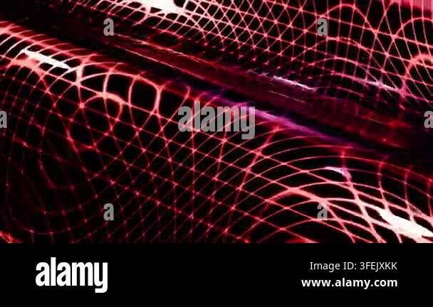 Versatile Wavy Red Glowing Grid Motion Graphics Abstract Background ...