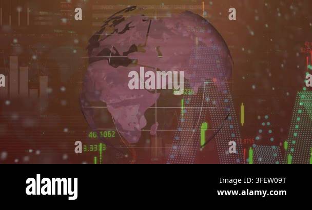Live data pulse initiating globe rotating and updating overlays ...