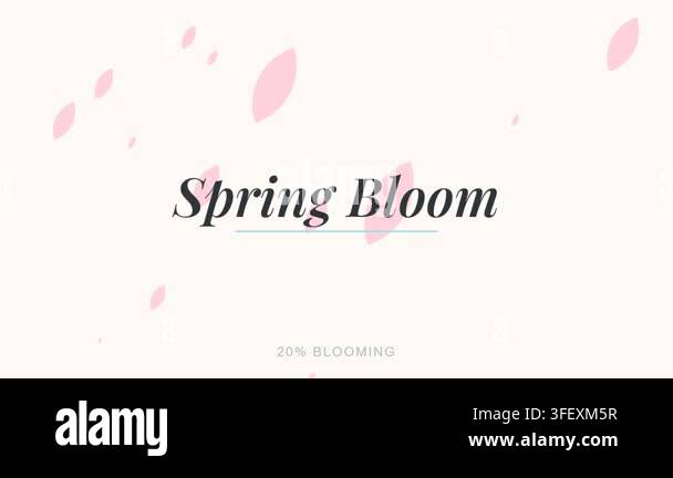 spring blossom vector background with pink color Stock Video Footage