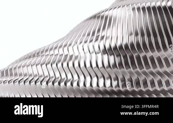 Minimal Silver Metallic Wave Seamless Loop Video, Abstract ...