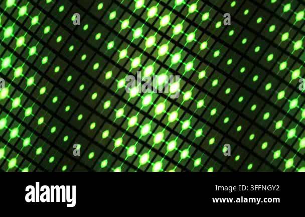 A dynamic abstract background animation showcasing a grid of glowing ...
