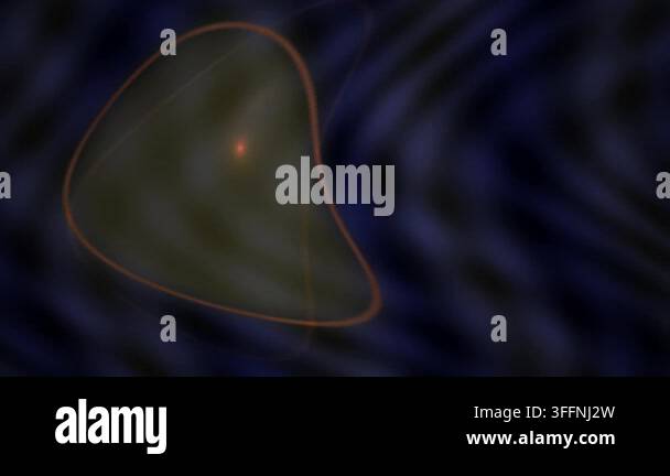 A mesmerizing abstract animation showing a glowing organic cell-like ...