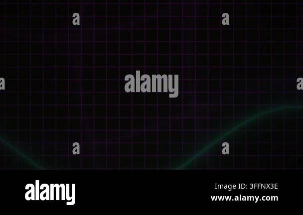 A dynamic abstract animation featuring flowing light waves moving ...