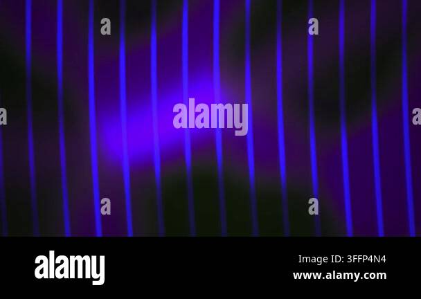 Glowing purple vertical lines shift dynamically against a dark ...