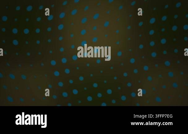 Blue dots shift in a dynamic wave pattern across a dark background ...