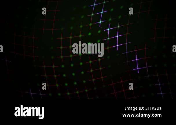 A dynamic abstract animation featuring a dark background with a ...