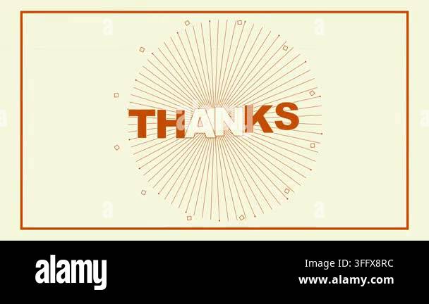 Minimalist Kinetic Typography Thanks Motion Graphics Background Stock ...