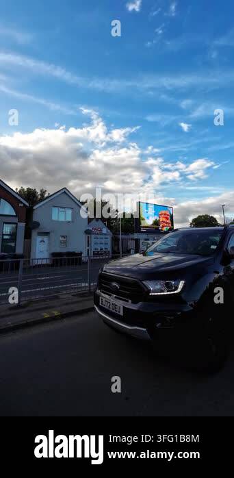 Car Drive On English City Streets And Roads Of England Great Britain Car Drive On English City Streets And Roads Of England Great Britain