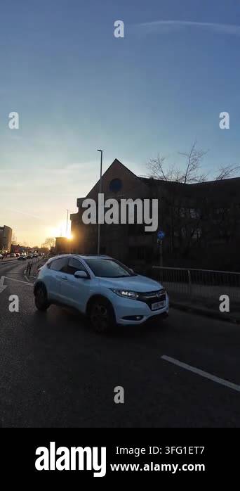 Car Drive On English City Streets And Roads Of England Great Britain Car Drive On English City Streets And Roads Of England Great Britain