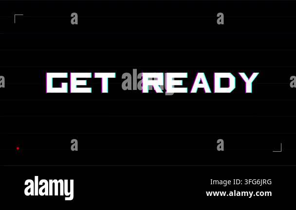 Get ready text appearing with dynamic motion graphics and modern ...