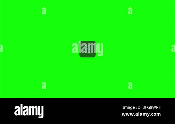 Chroma key green screen background with tracking markers minimalist ...
