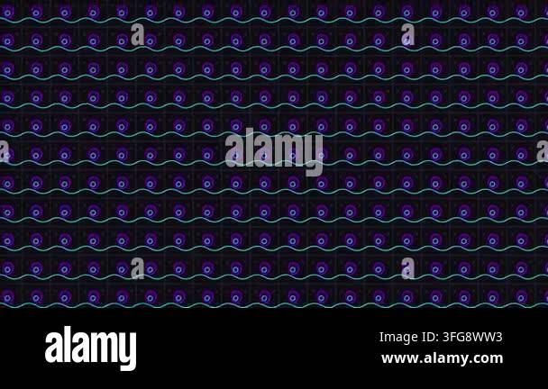 Abstract purple digital wave pattern neon cyberpunk retro grid looping ...
