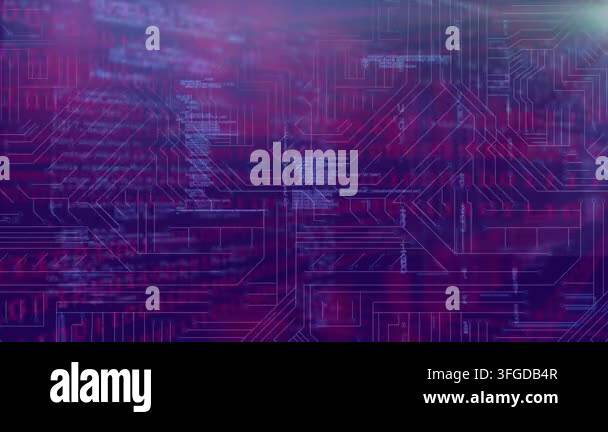 Animation of binary coding and data processing over microprocessor ...