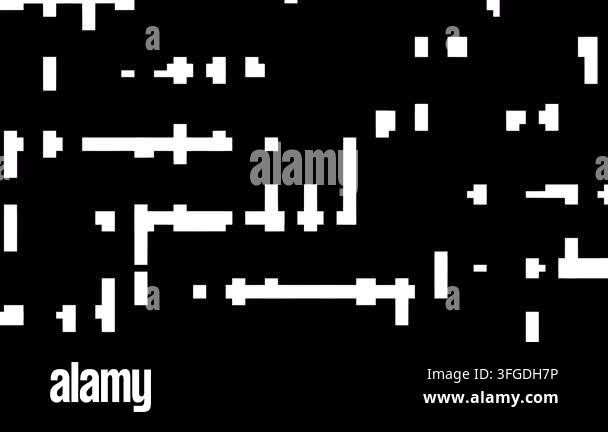 abstract-pixel-maze-video-transition-effect-in-black-and-white-stock