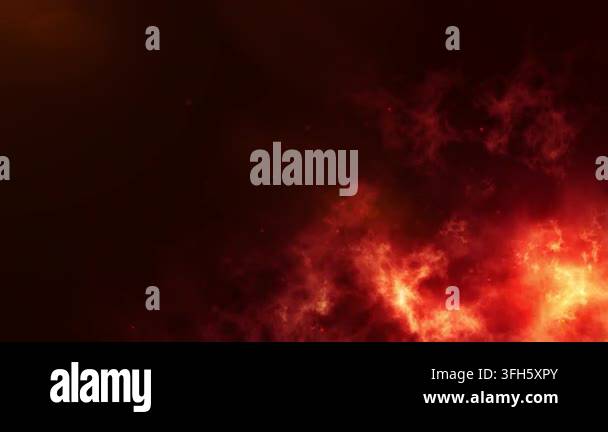 Atmosphere Red Rocks Fiery red smoke and glowing embers rising across a dark background ...
