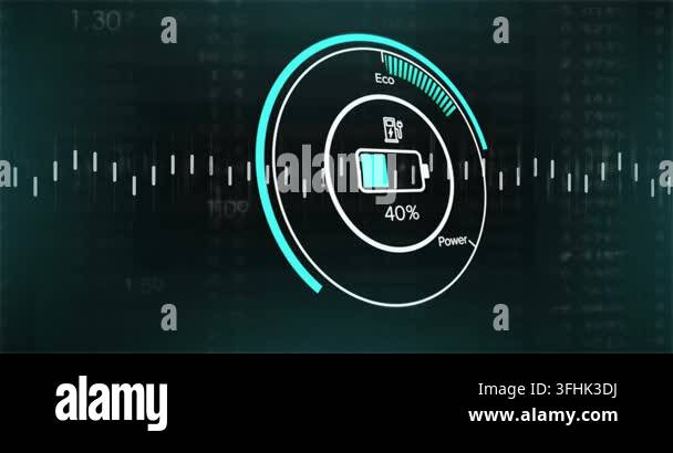 Circular battery HUD charging and discharging after plug icon triggers ...