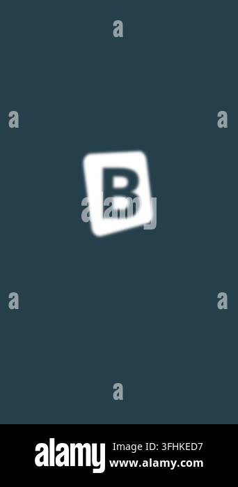B Smart Education Logo Animation Motion Graphic Stock Video Footage - Alamy