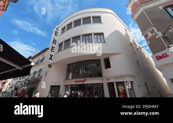 Traditional Basque style architecture and historic timber framed ...