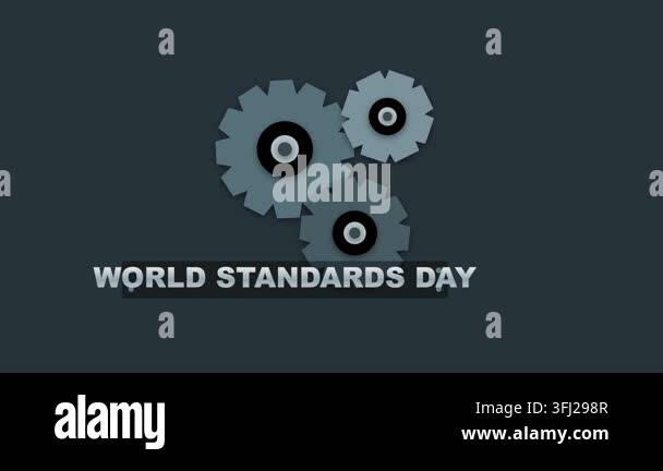 Standards infographic featuring a group of rotating mechanical gears on ...