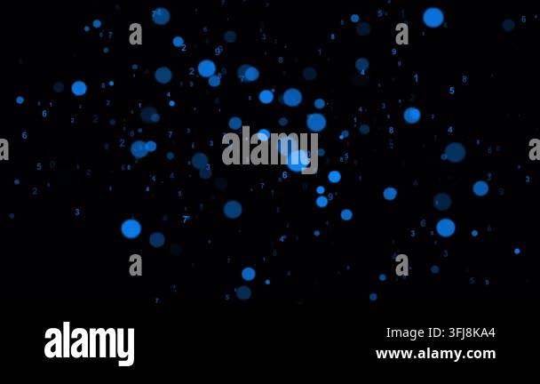 Blue numbers Math or technology video animated background Stock Video ...