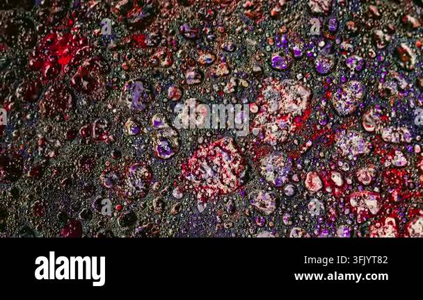 Close-up view of a detailed concrete surface with a speckled texture ...