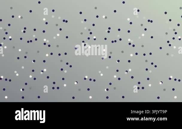 Dynamic 2D animation loop. Dark purple and mint round particles ...