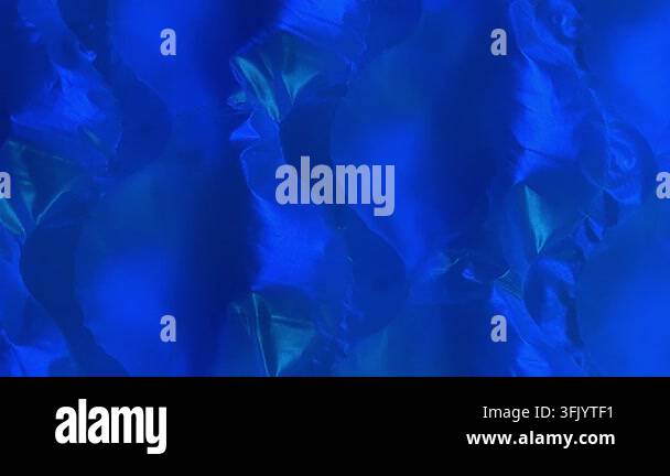 Abstract close-up view of blue, purple, and green illuminated bubble ...
