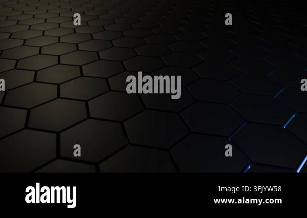 Dark Hexagonal Abstract Background Animation Stock Video Footage - Alamy