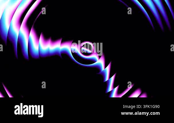 Looping 3D animation. Abstract minimalist background of flat discs with ...
