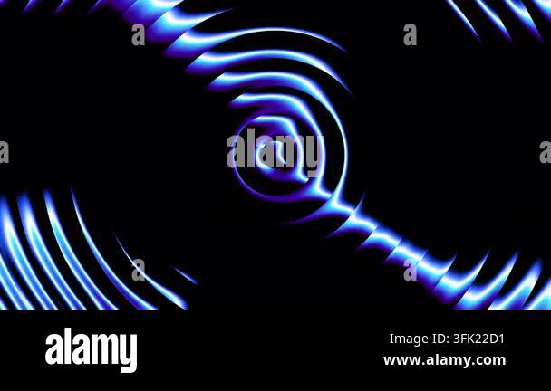 Looping 3D animation. Abstract minimalist background of flat discs with ...