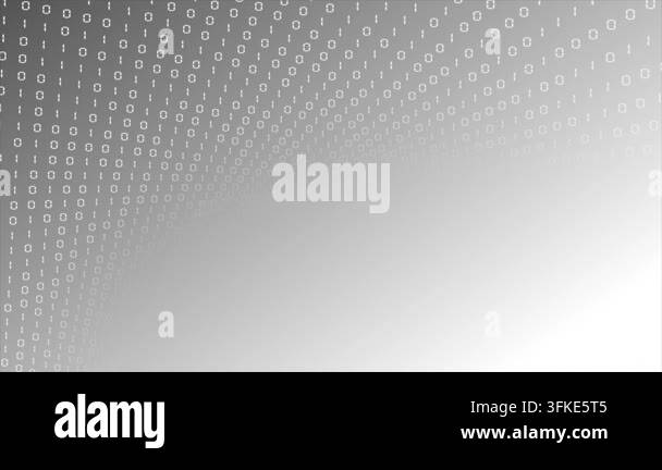 Loopable Background Image Animated white color simple random numbers binary code with blank space ...